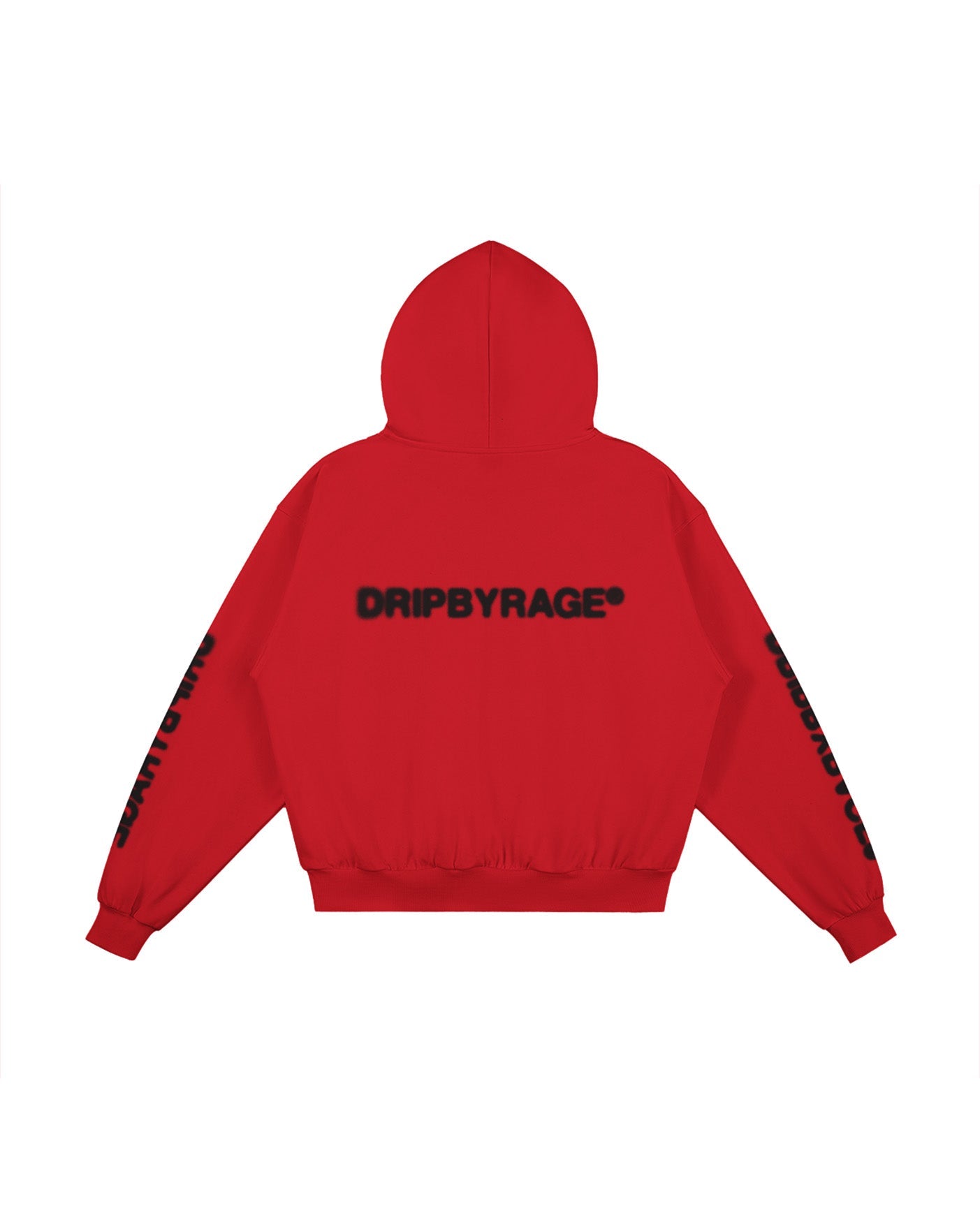 BLURRED BOXY FIT HOODIE - Drip by Rage