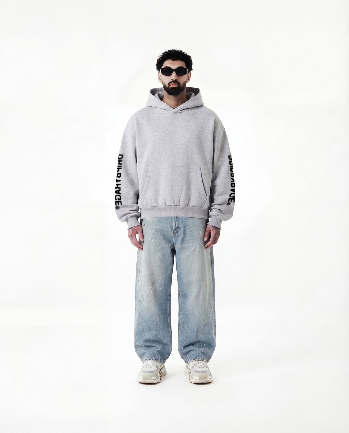 BLURRED BOXY FIT HOODIE - Drip by Rage