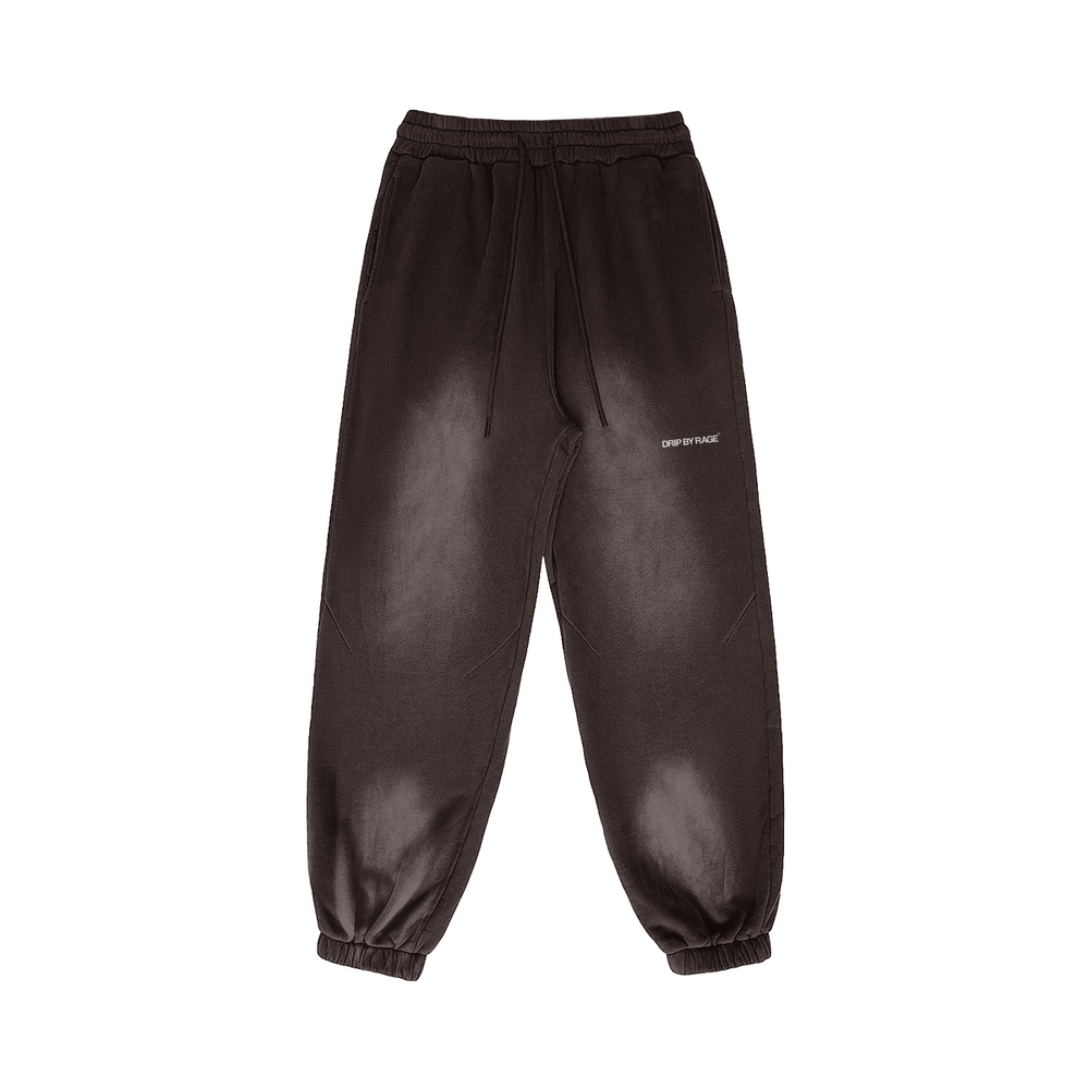 BROWN FADED OVERSIZED PREMIUM SWEATPANTS - Drip by Rage