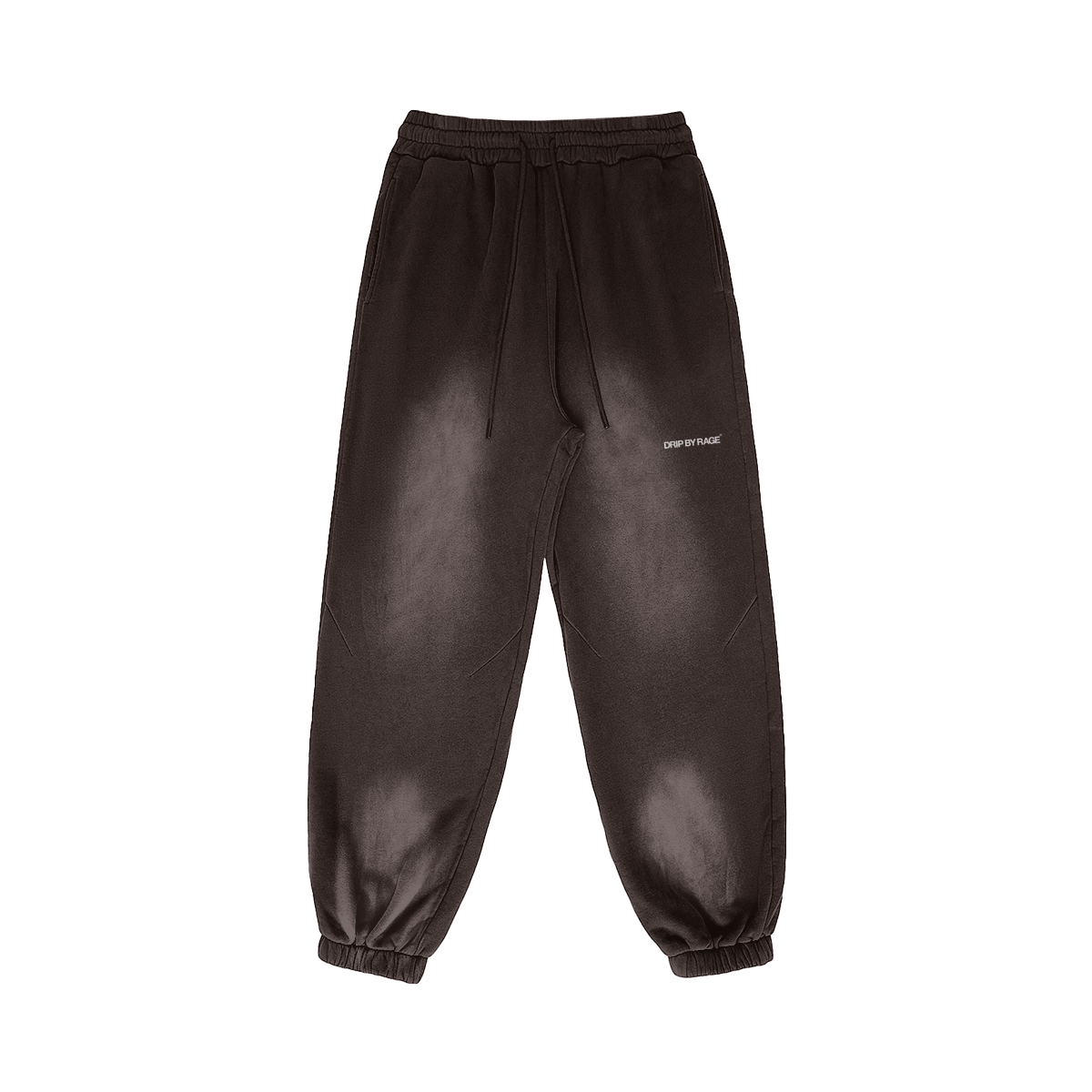 BROWN FADED OVERSIZED PREMIUM SWEATPANTS - Drip by Rage