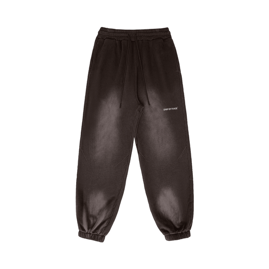 BROWN FADED OVERSIZED PREMIUM SWEATPANTS - Drip by Rage