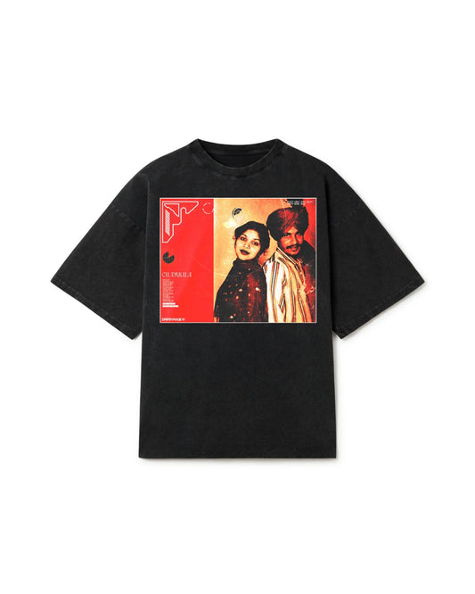 CHAMKILA OVERSIZED FADED T-SHIRT BLACK - Drip by Rage