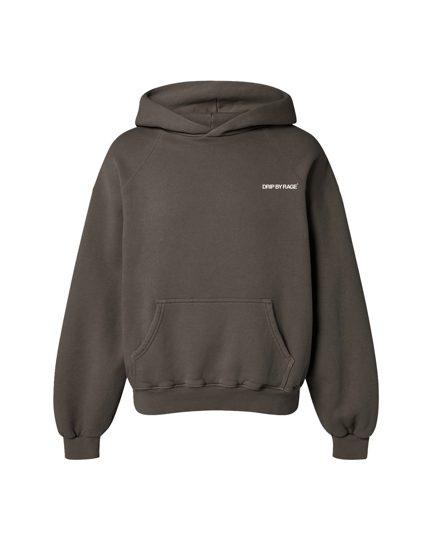 CHARCOAL GREY OVERSIZED FLEECE HOODIE - Drip by Rage