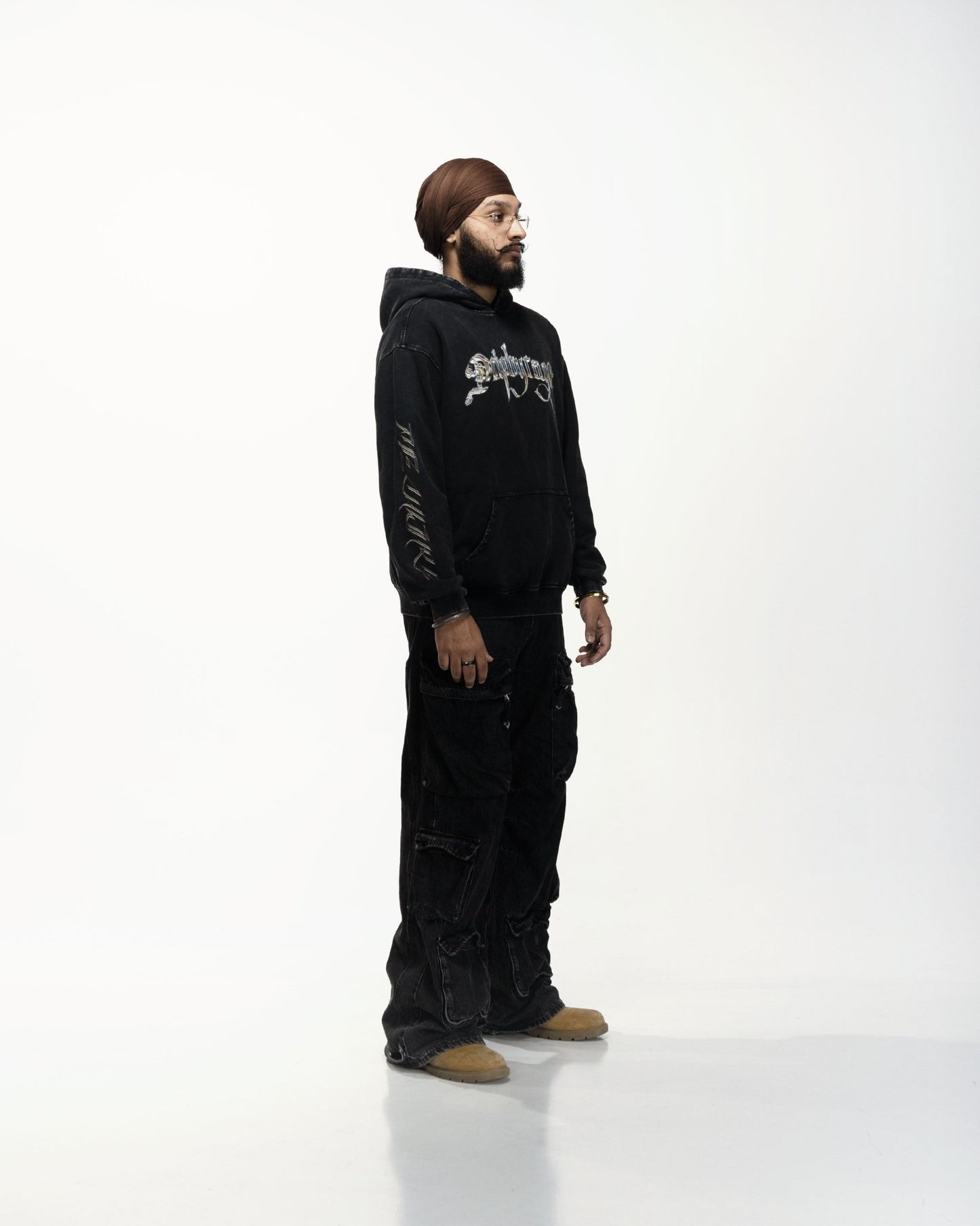 CHROME DRIP OVERSIZED FADED HOODIE - Drip by Rage