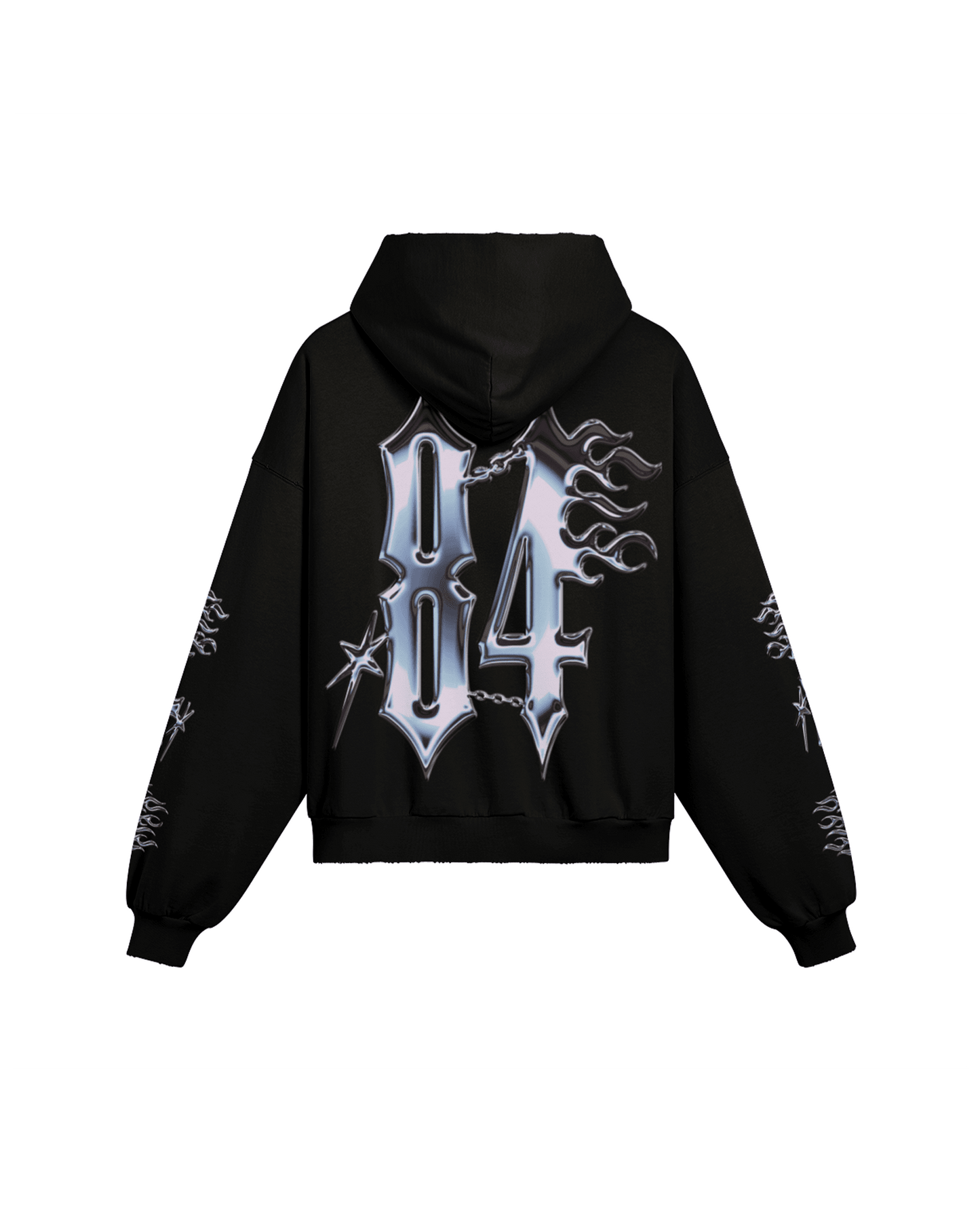 CHROME OF 84 DRIP BOXY DISTRESSED HOODIE - Drip by Rage