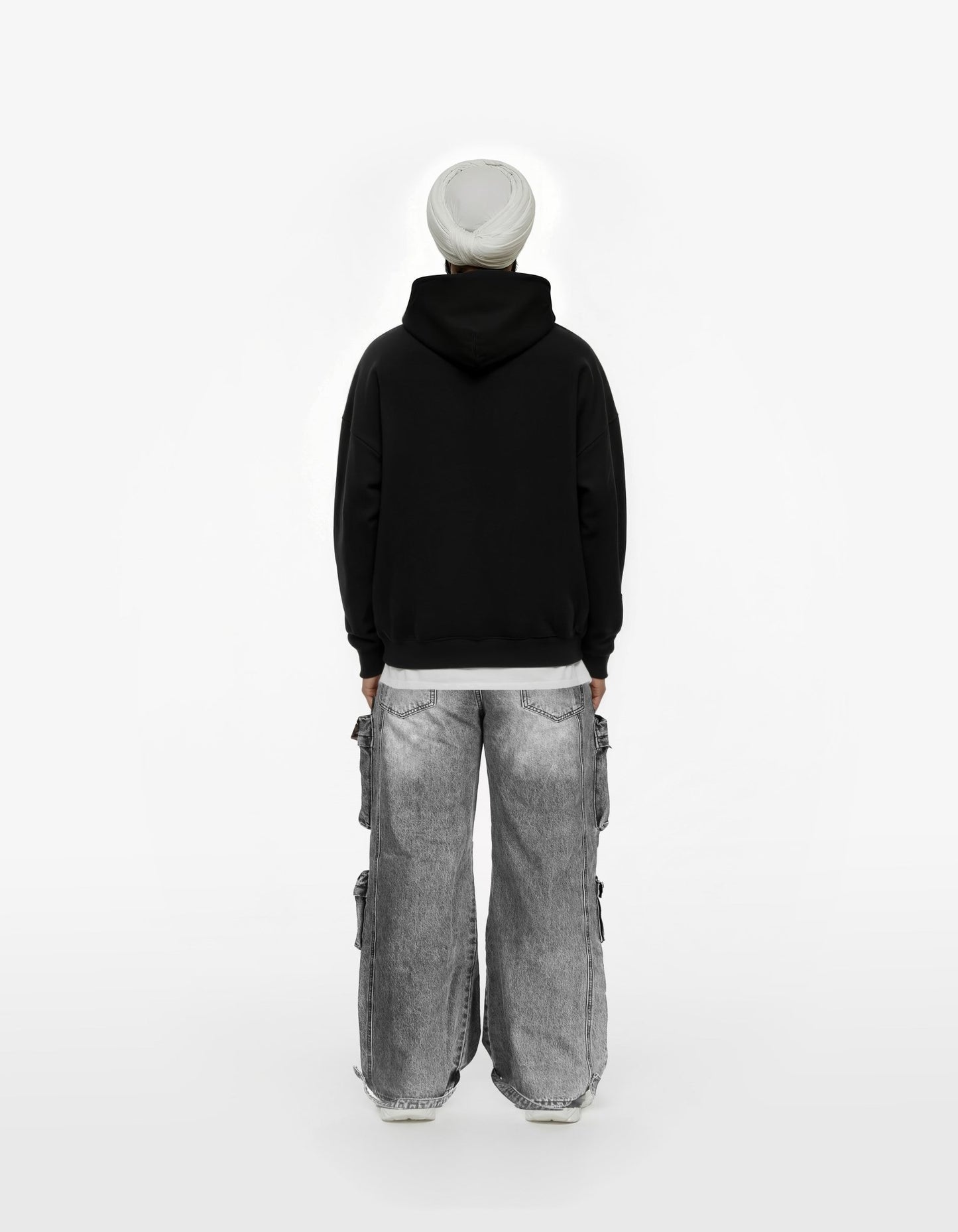 CONTEMPT BIG PRINT SUN FADED BOXY HOODIE - Drip by Rage
