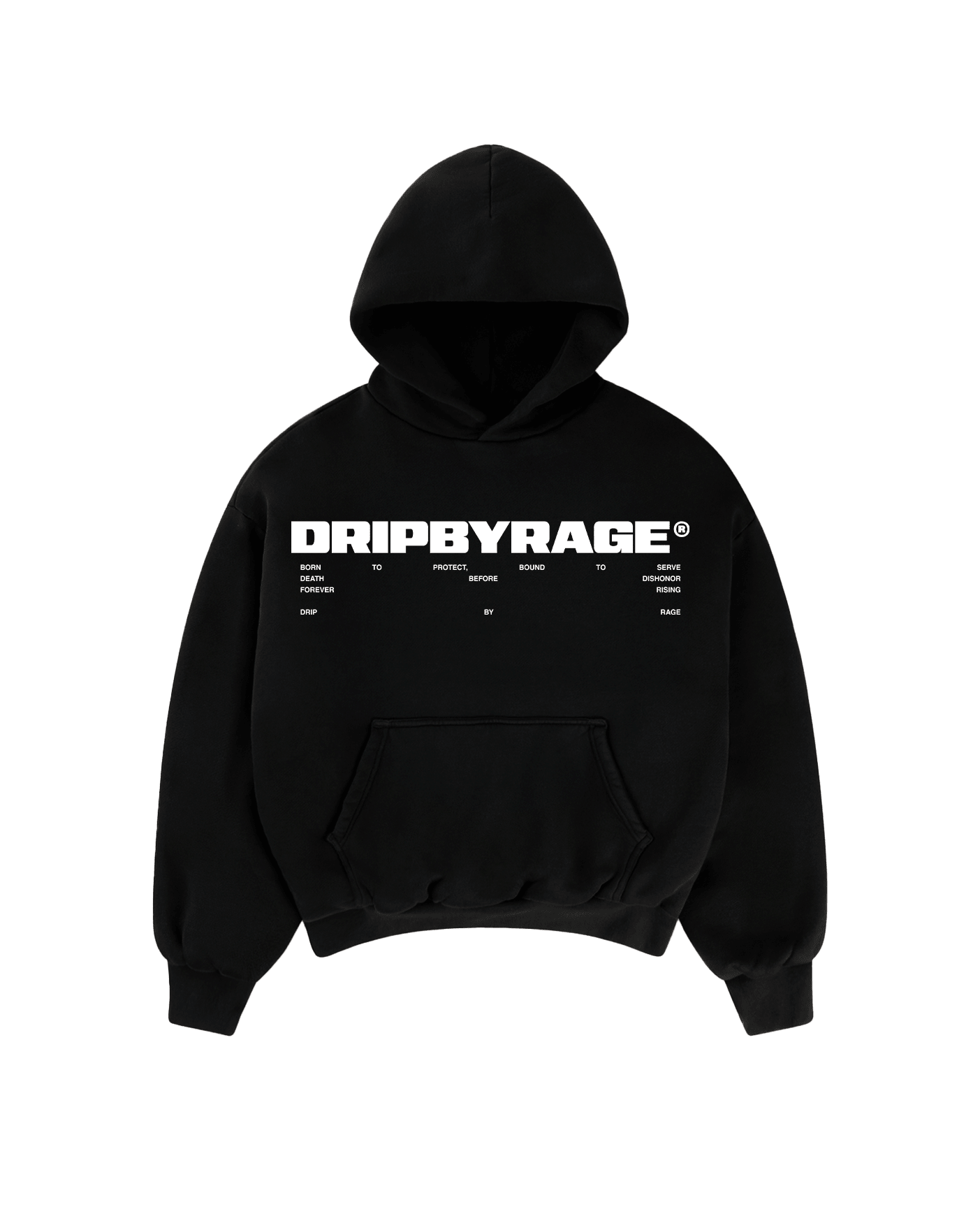 CONTEMPT SUN FADED BOXY HOODIE - Drip by Rage