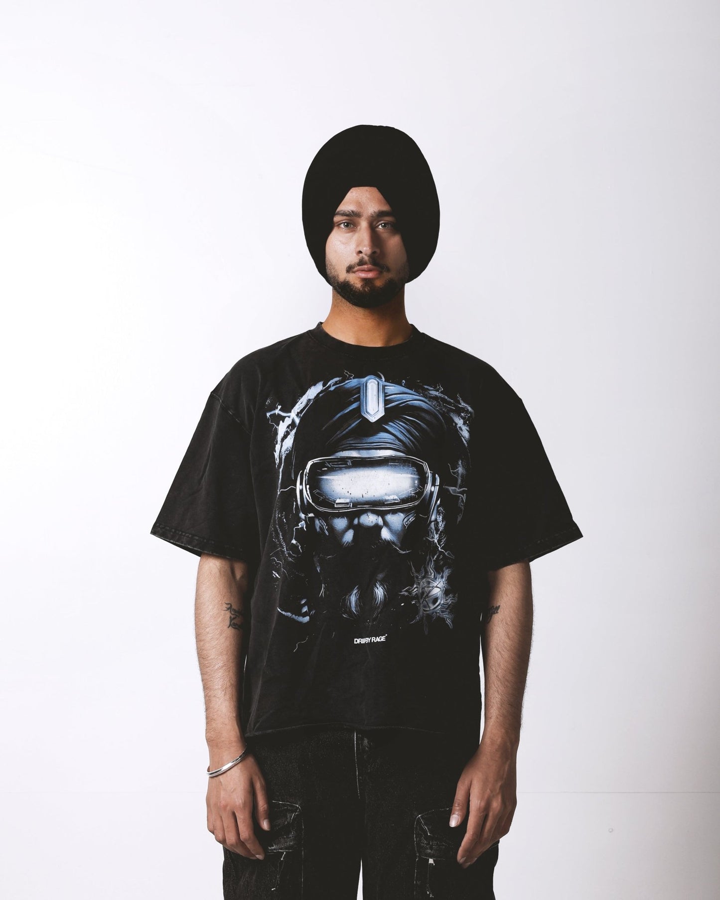 CYBER SINGH OVERSIZED FADED T-SHIRT - Drip by Rage
