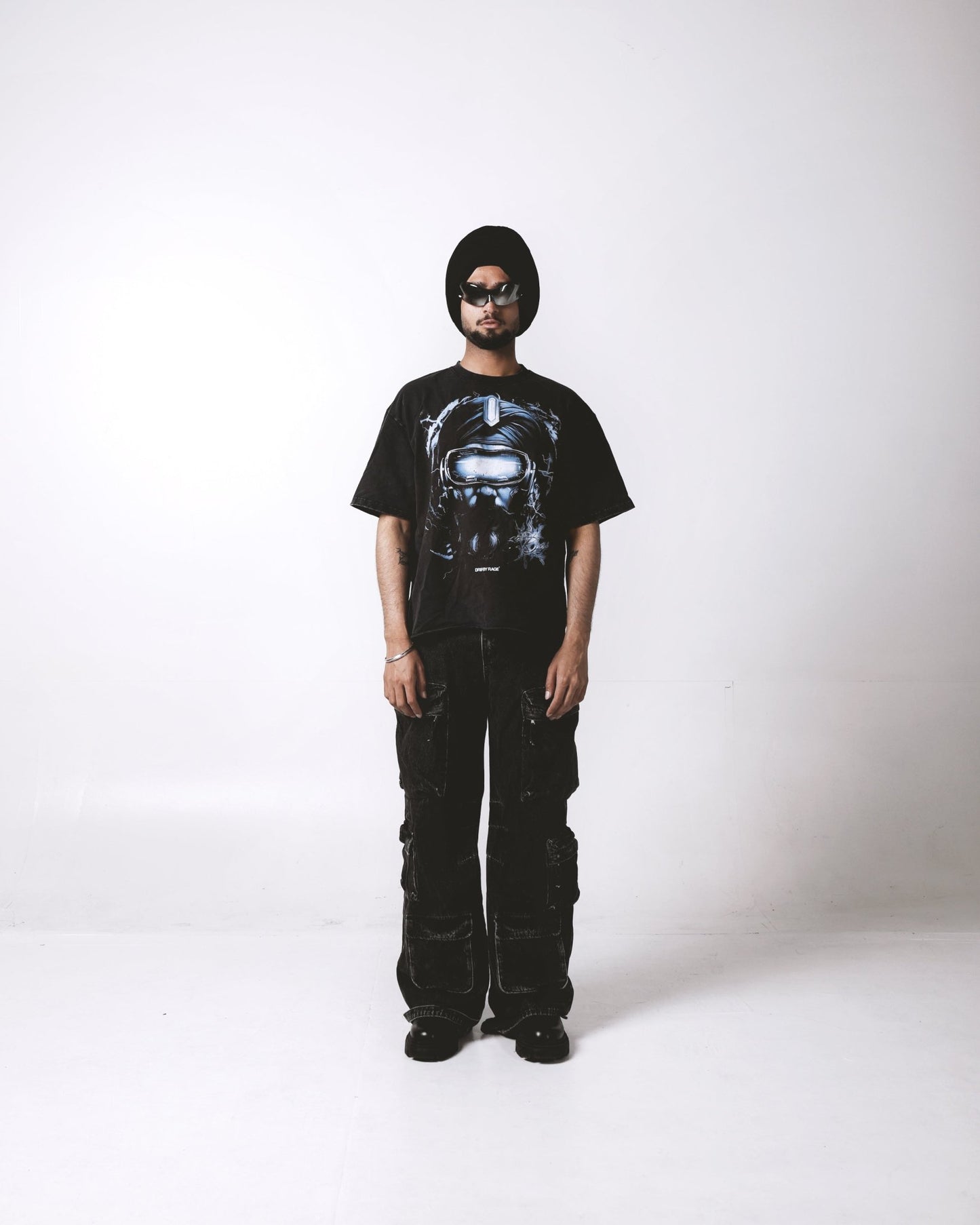 CYBER SINGH OVERSIZED FADED T-SHIRT - Drip by Rage