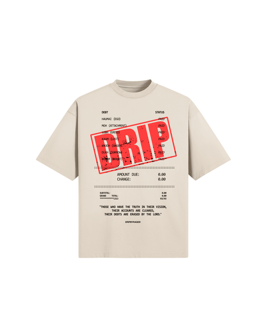 DEBTS OVERSIZED BOXY T-SHIRT - Drip by Rage
