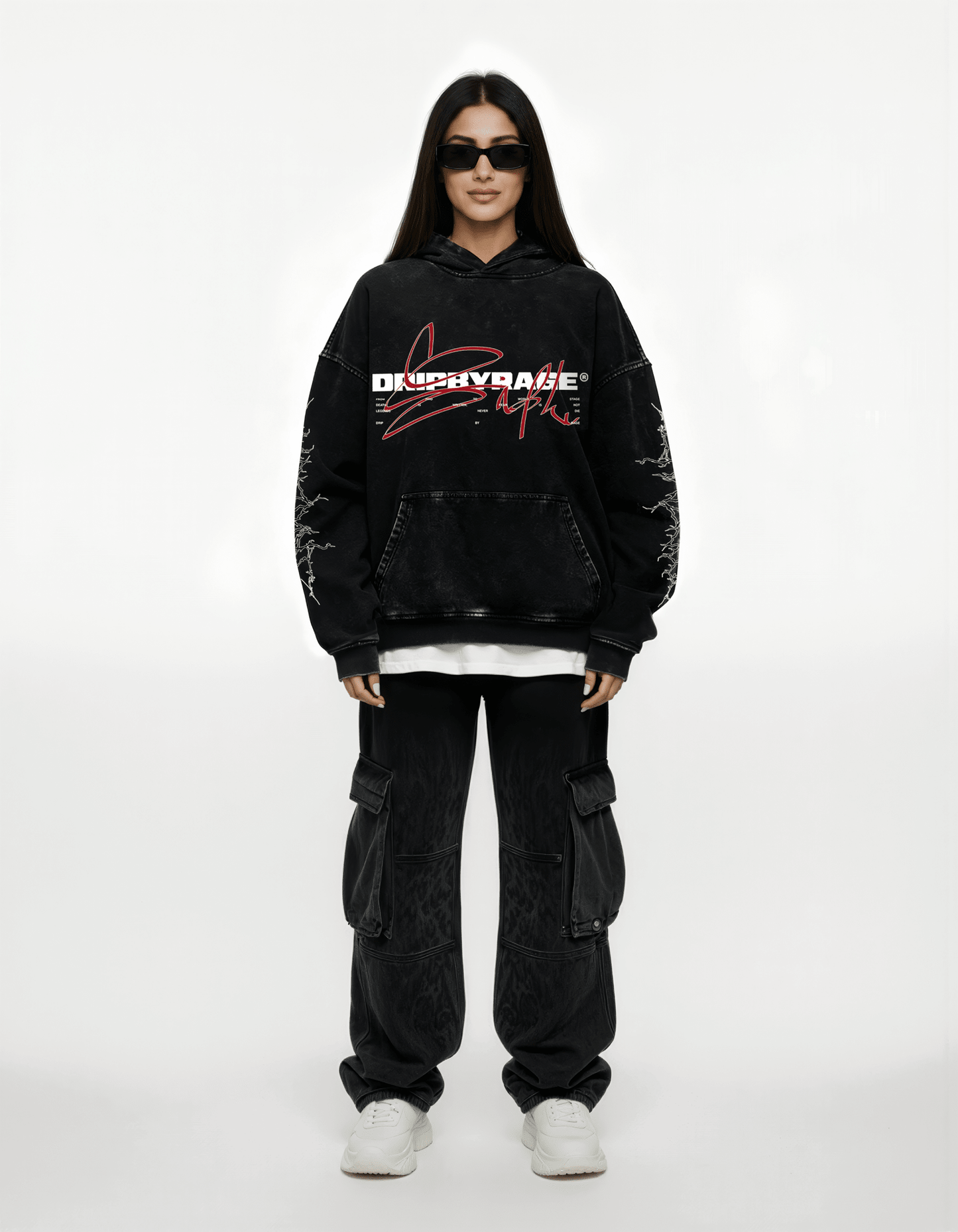 DEVIL SIDHU OVERSIZED FADED HOODIE - Drip by Rage