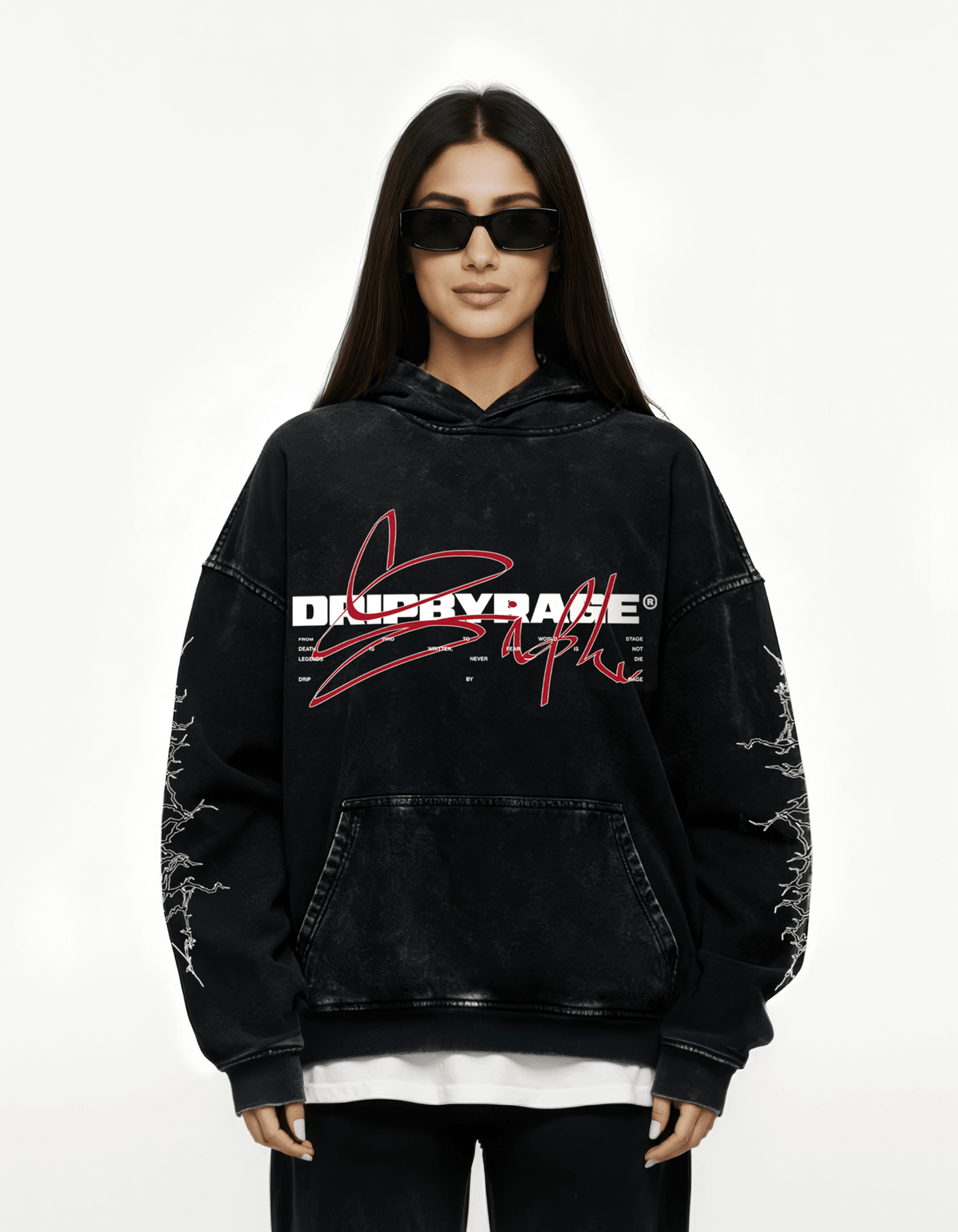 DEVIL SIDHU OVERSIZED FADED HOODIE - Drip by Rage