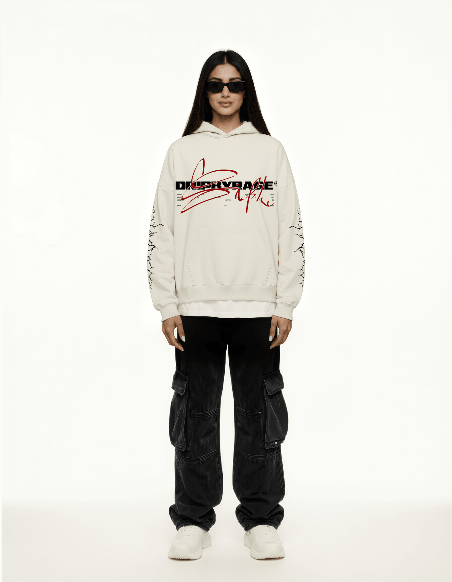 DEVIL SIDHU SUN FADED BOXY HOODIE - Drip by Rage