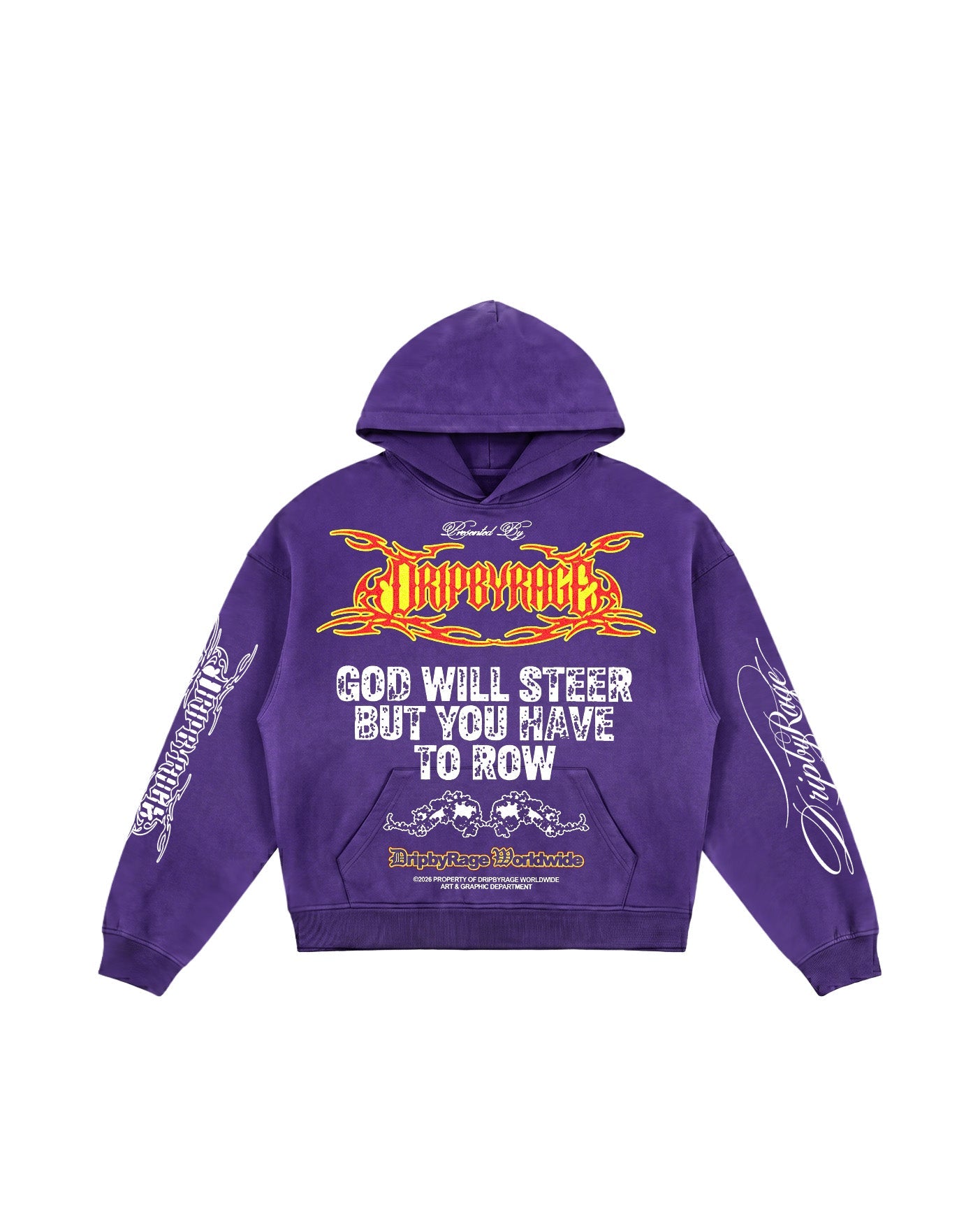 DOUBLE PRAYER OVERSIZED HOODIE - Drip by Rage