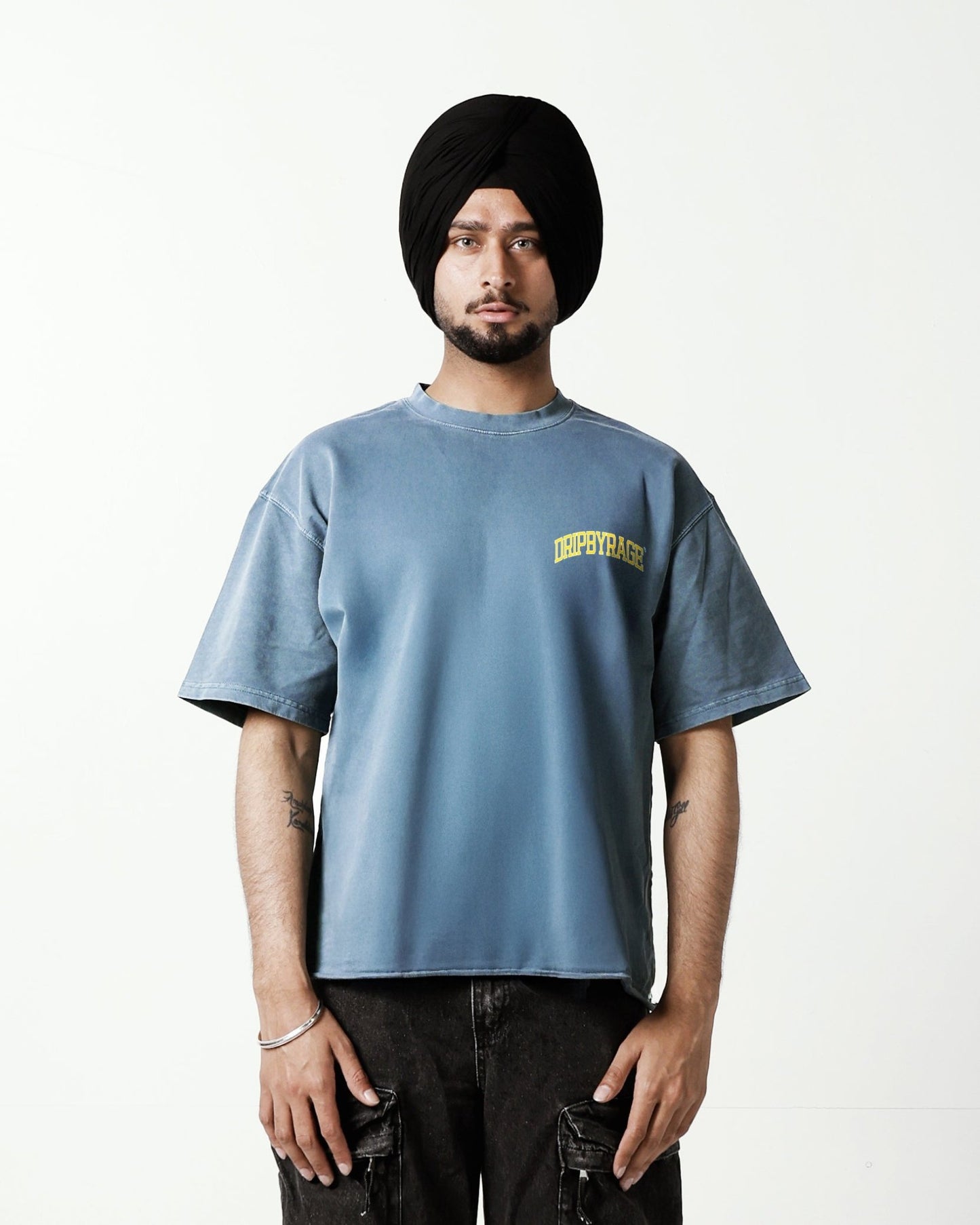 DRIP ARC OVERSIZED FADED T-SHIRT - Drip by Rage