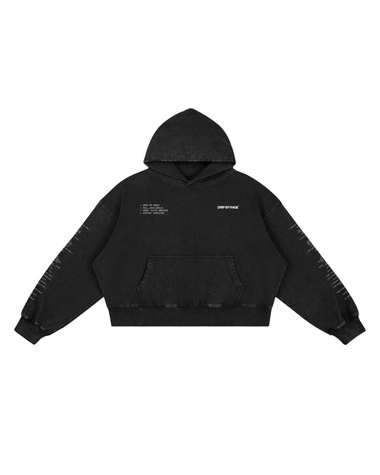 ENCRYPTED BOXY FADED HOODIE - Drip by Rage