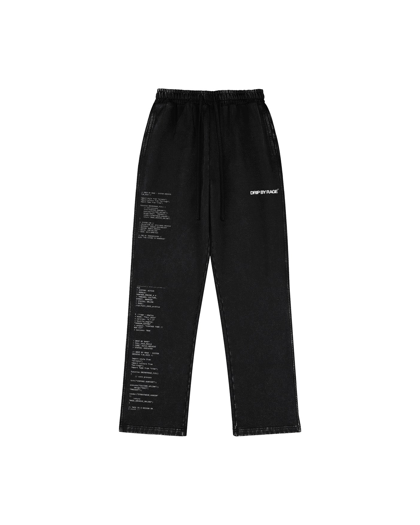 ENCRYPTED RELAXED FADED SWEATPANTS - Drip by Rage