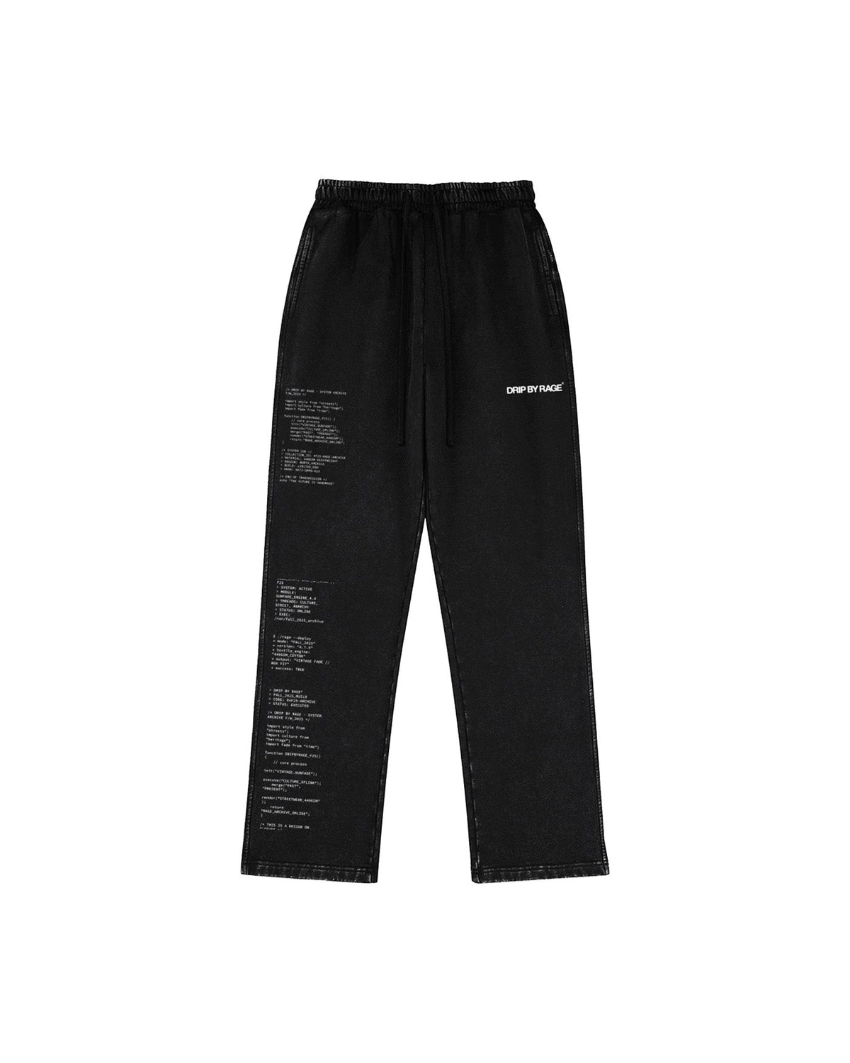 ENCRYPTED RELAXED FADED SWEATPANTS - Drip by Rage