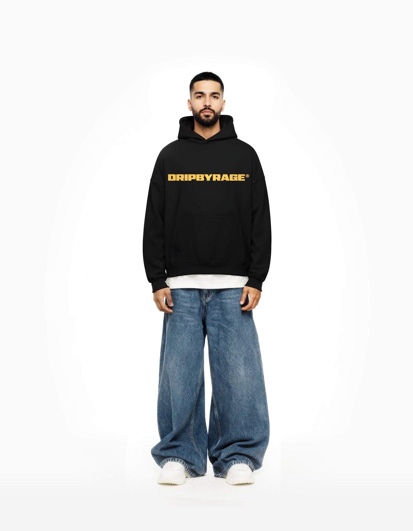 ENTITY SUN FADED BOXY HOODIE - Drip by Rage