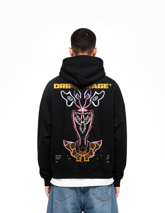 ENTITY SUN FADED BOXY HOODIE - Drip by Rage