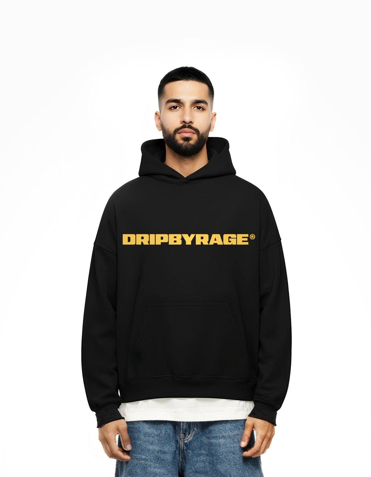 ENTITY SUN FADED BOXY HOODIE - Drip by Rage