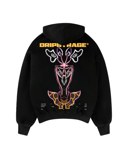 ENTITY SUN FADED BOXY HOODIE - Drip by Rage