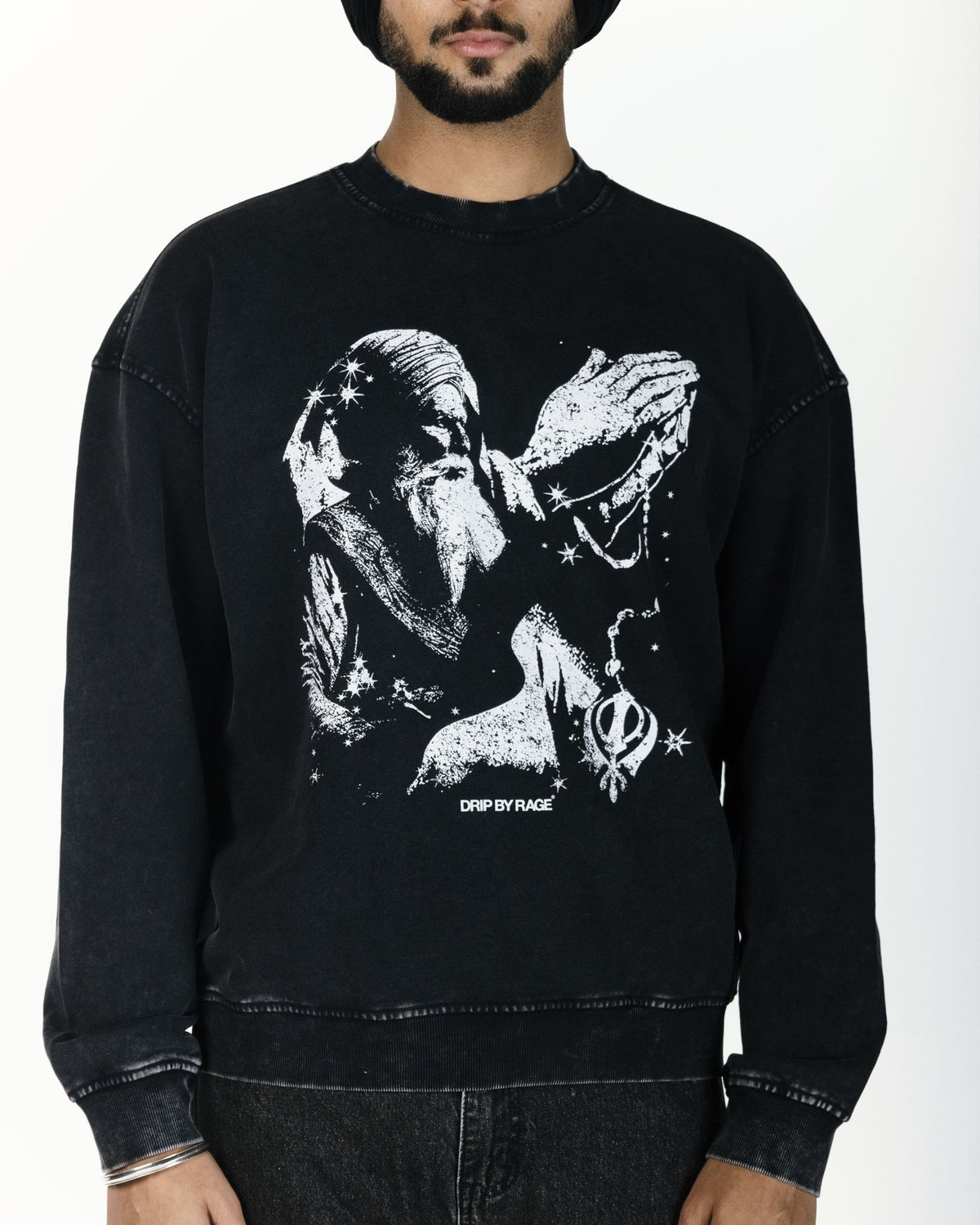 FAITH OVERSIZED FADED SWEATSHIRT - Drip by Rage
