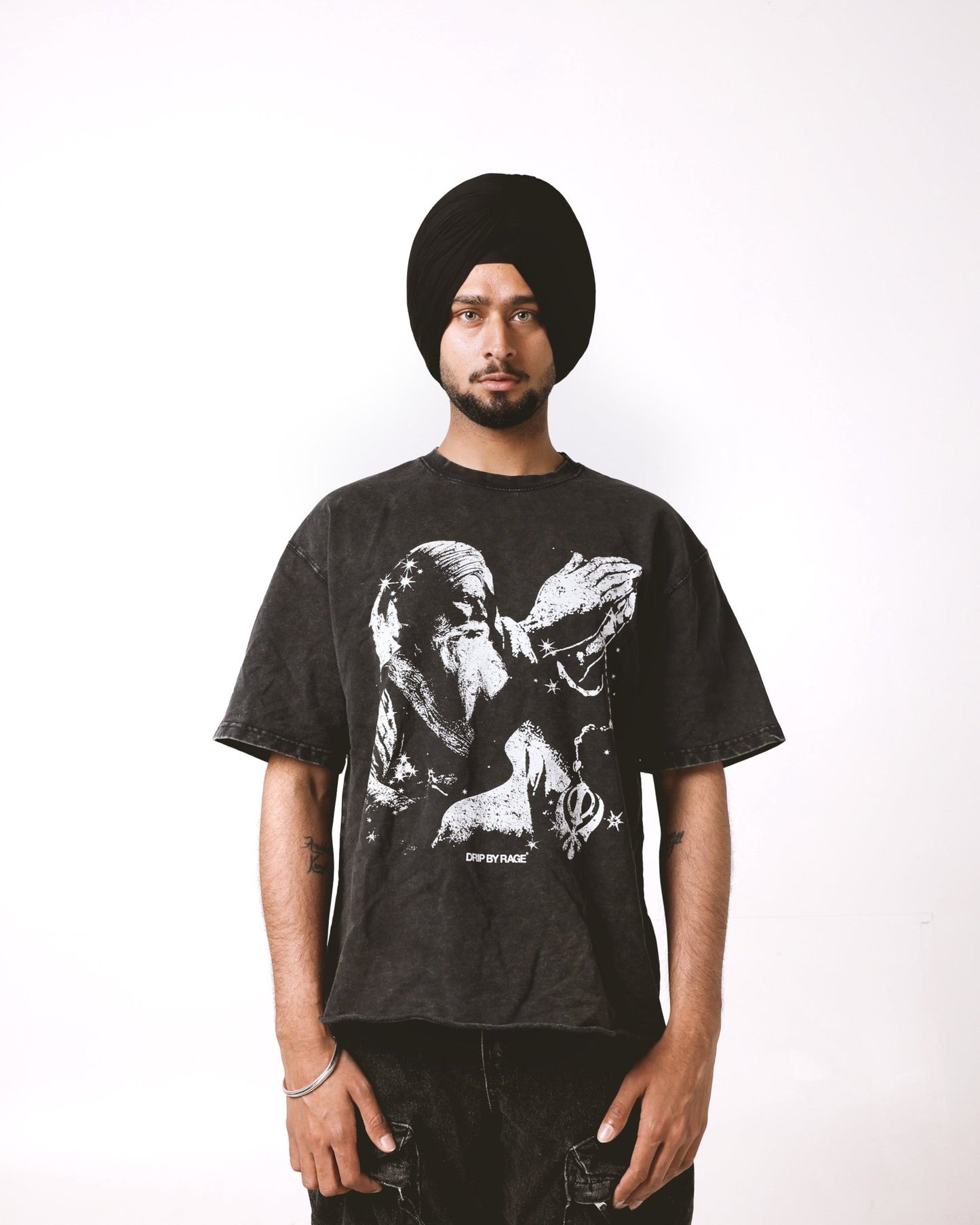 FAITH OVERSIZED FADED T-SHIRT - Drip by Rage