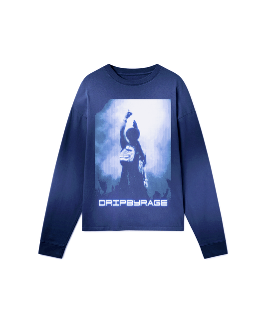 FANDOME OVERSIZED FADED LONG SLEEVE - Drip by Rage