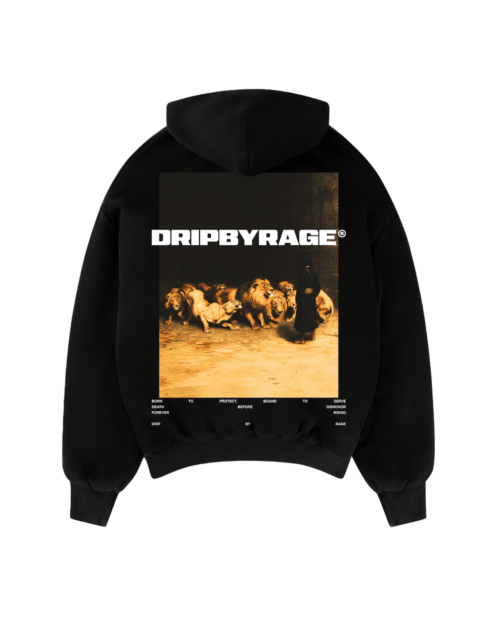 FEARLESS SUN FADED BOXY HOODIE - Drip by Rage
