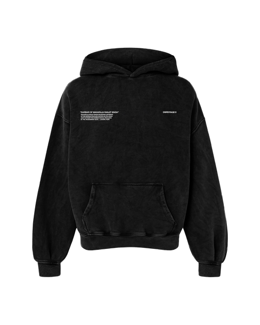 COURT OF LAHORE OVERSIZED FADED HOODIE BLACK