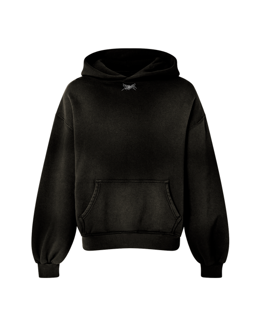 SMOKY BLACK FADED OVERSIZED PREMIUM HOODIE