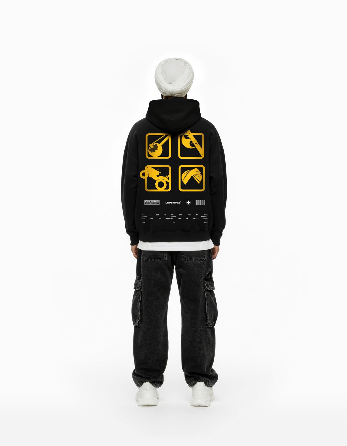 GABRU SUN FADED BOXY HOODIE - Drip by Rage