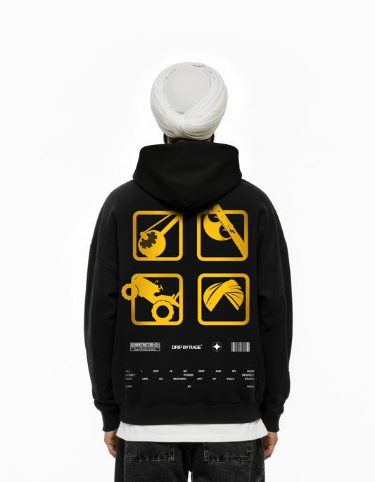 GABRU SUN FADED BOXY HOODIE - Drip by Rage