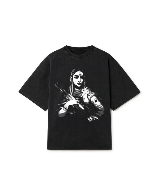 GANGSTER QUEEN OVERSIZED FADED T-SHIRT - Drip by Rage
