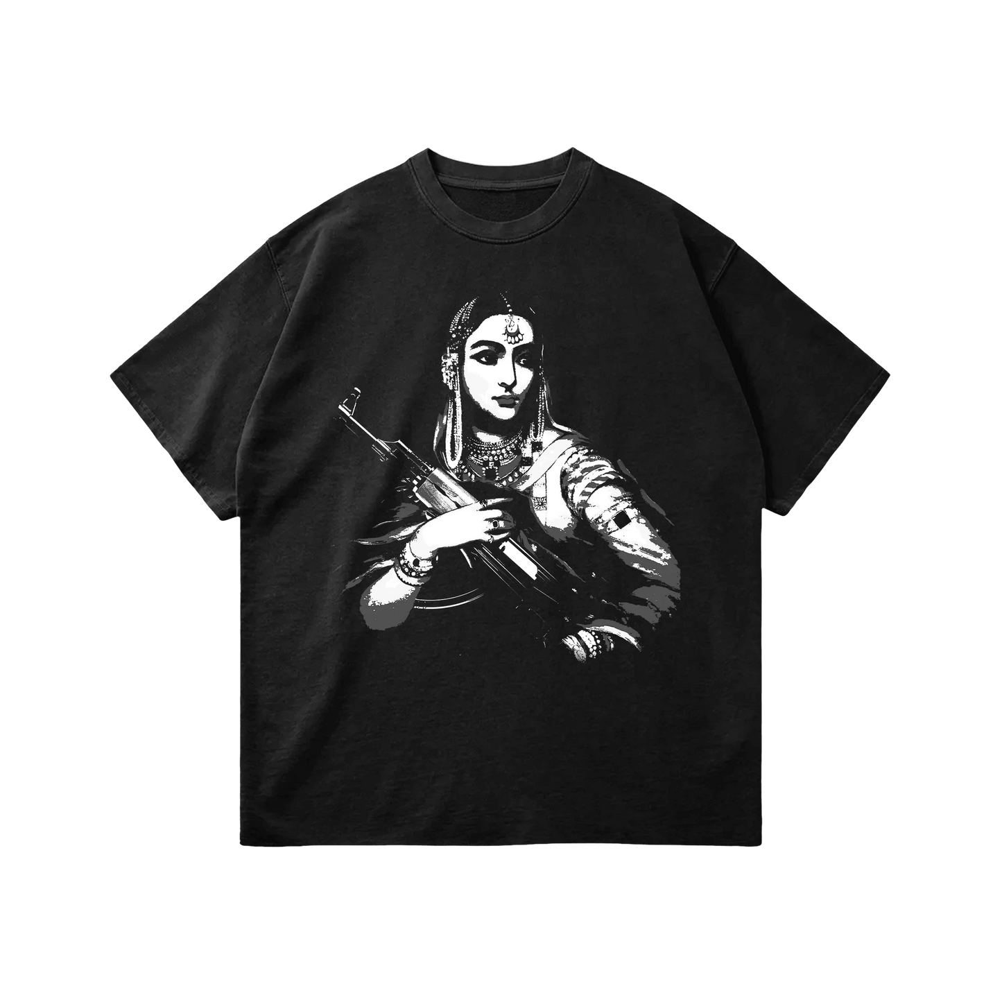 GANGSTER QUEEN OVERSIZED FADED T-SHIRT - Drip by Rage