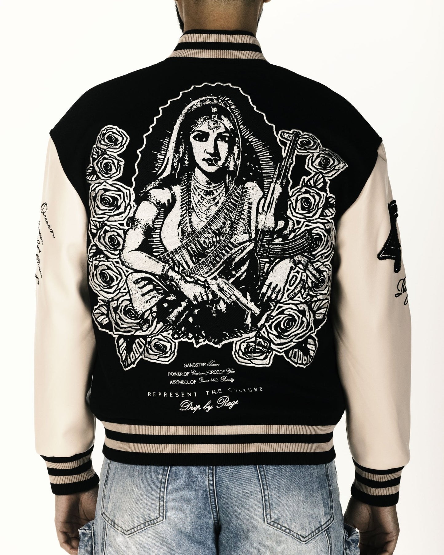 GANGSTER QUEEN VARSITY JACKET - Drip by Rage