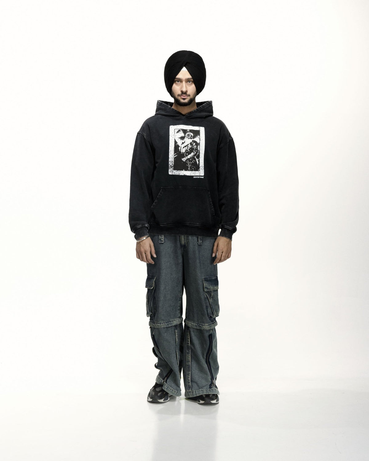 GOD WILL STEER OVERSIZED FADED HOODIE - Drip by Rage