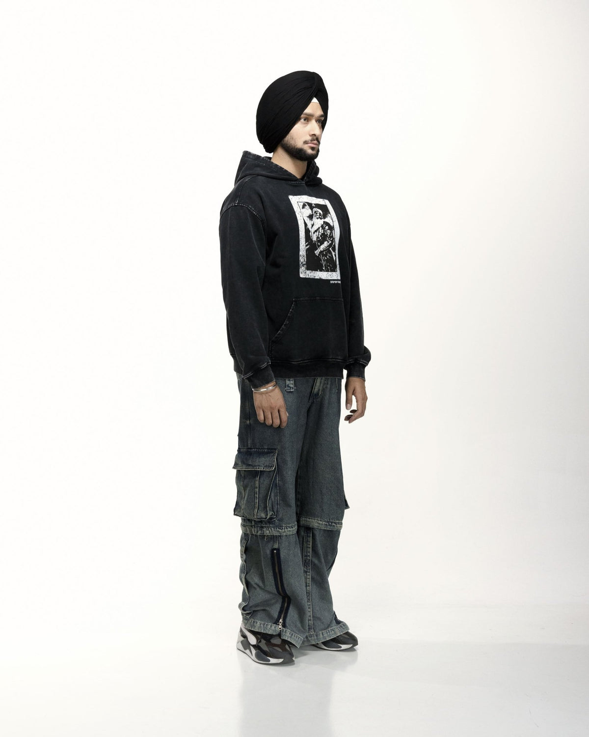 GOD WILL STEER OVERSIZED FADED HOODIE - Drip by Rage