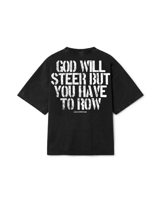 GOD WILL STEER OVERSIZED FADED T-SHIRT - Drip by Rage