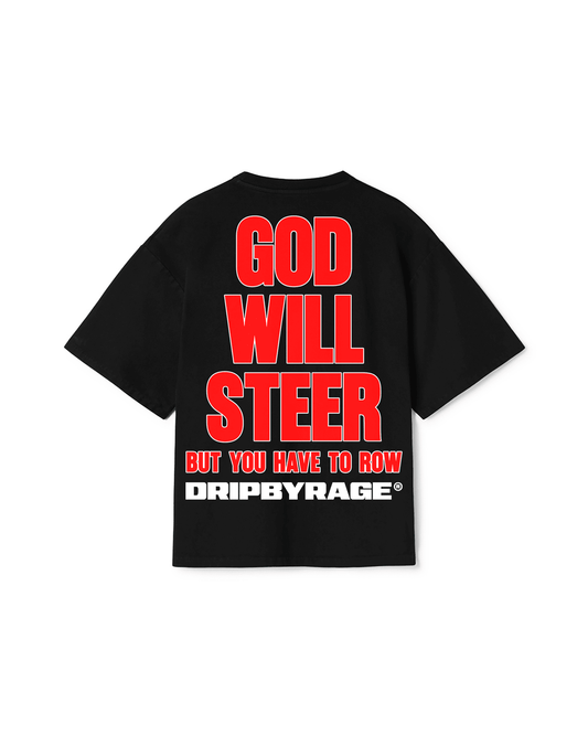 GOD WILL STEER OVERSIZED T-SHIRT - Drip by Rage