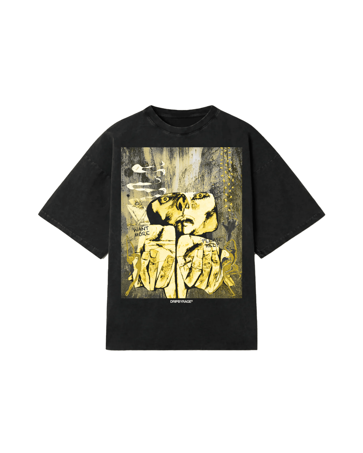 GREED FADED T-SHIRT - Drip by Rage