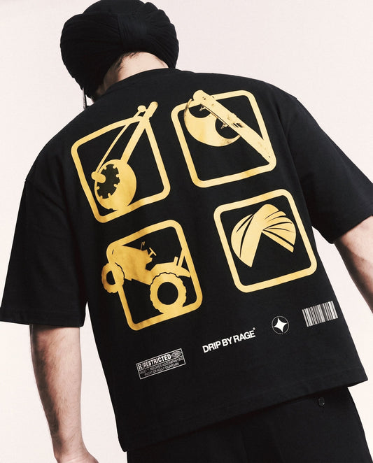 GTA GABRU BOXY T-SHIRT - Drip by Rage