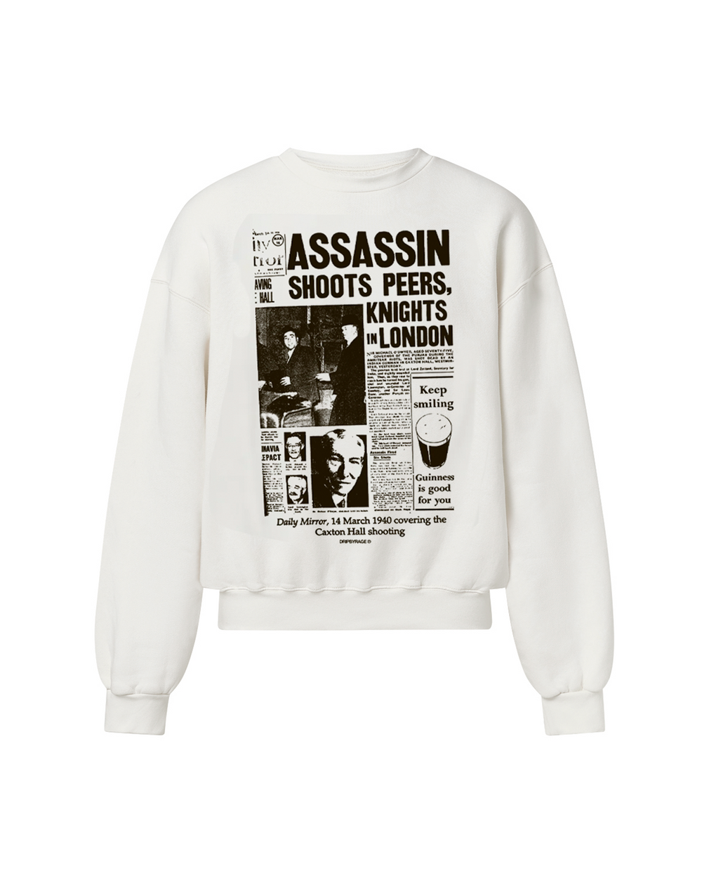 CAXTON HALL SWEATSHIRT WHITE