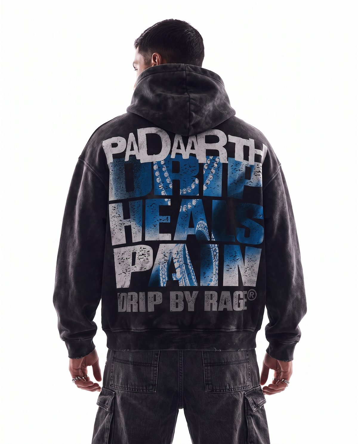 EUPHORIA FADED ZIP-UP HOODIE