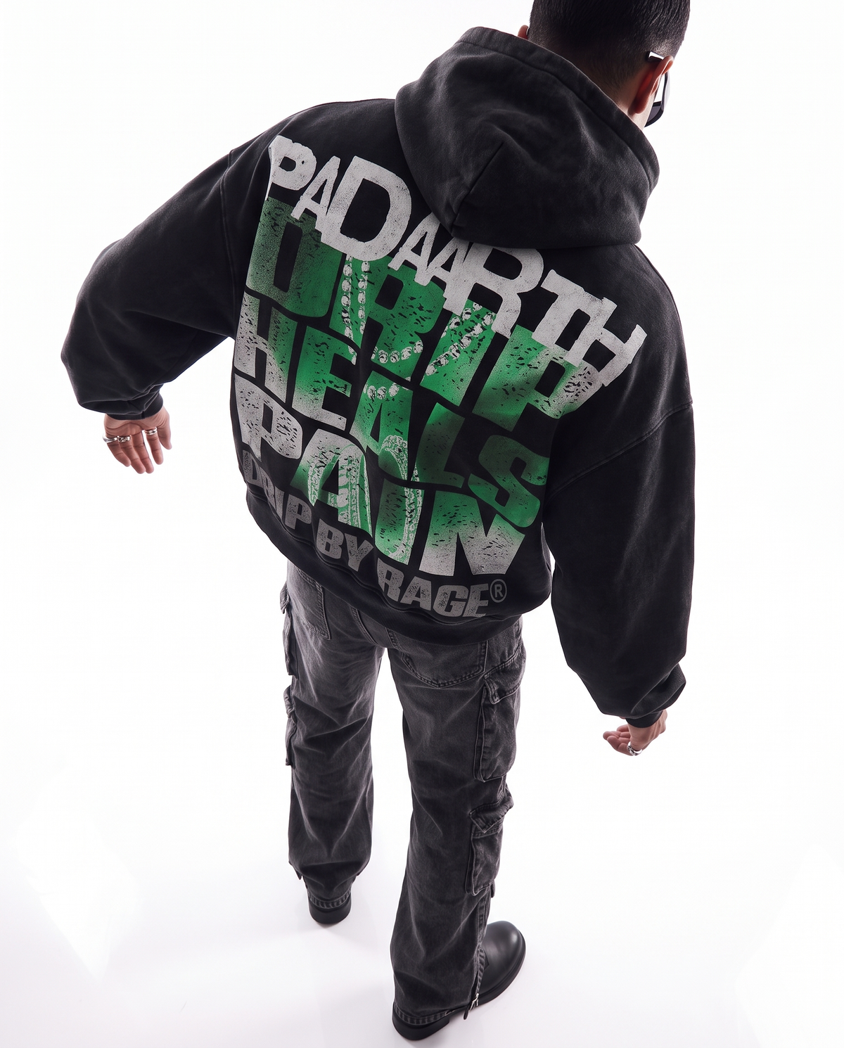 EUPHORIA OVERSIZED FADED HOODIE
