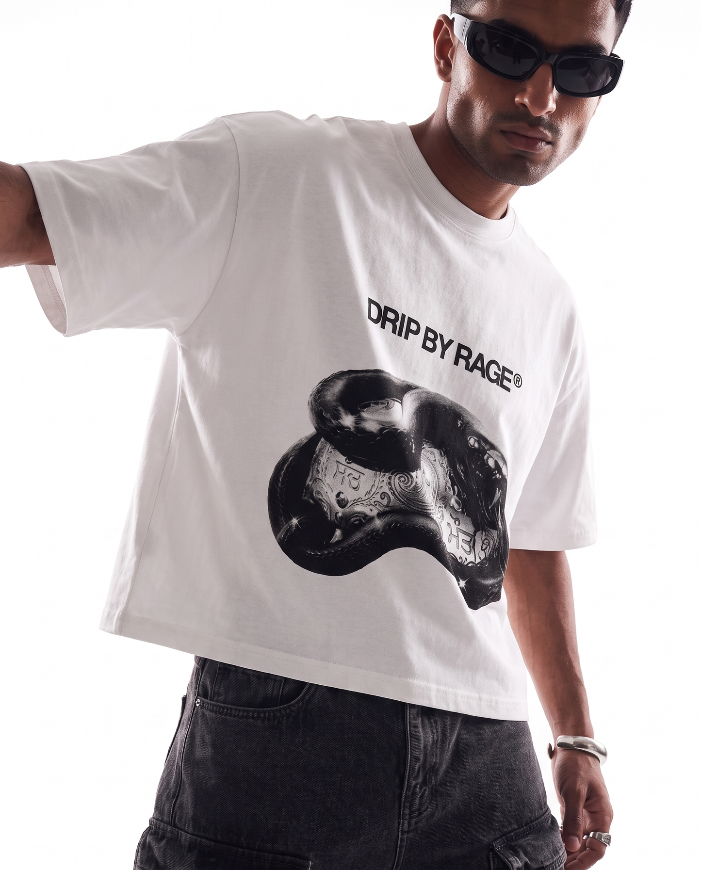 BLACK CHROME HEAVYWEIGHT BOXY T-SHIRT