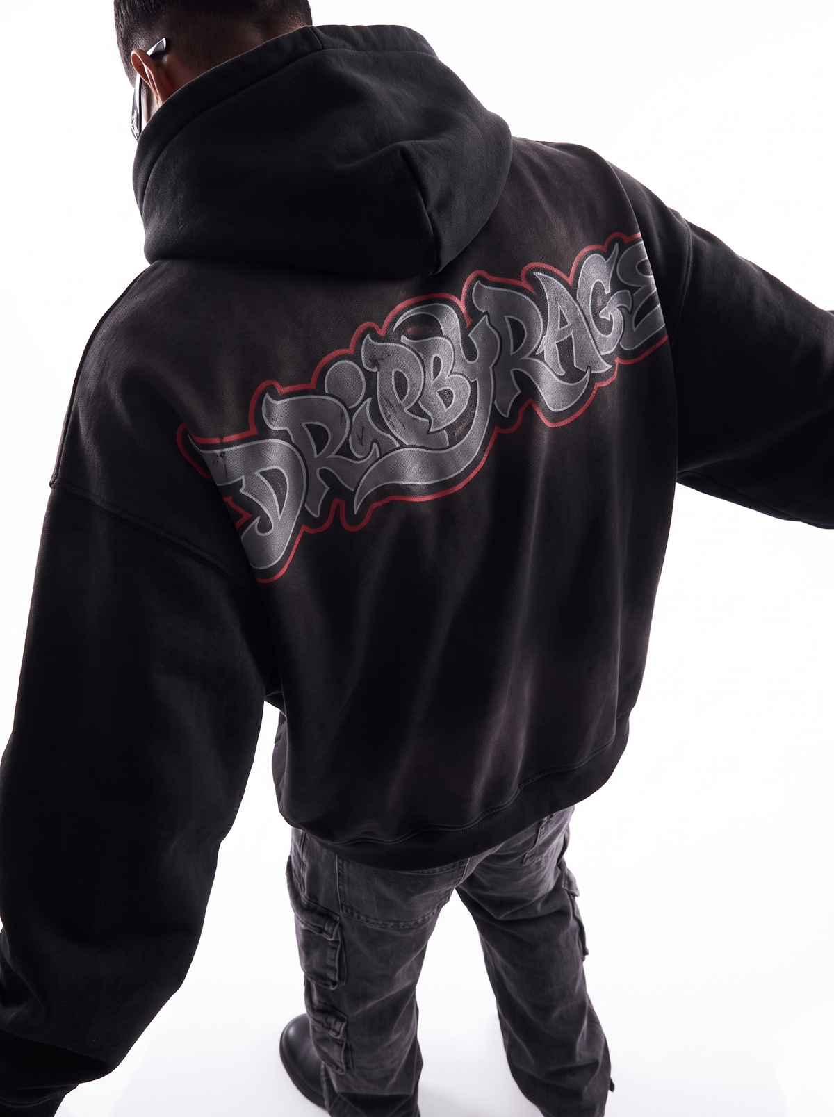 REBEL STORM WASHED HOODIE