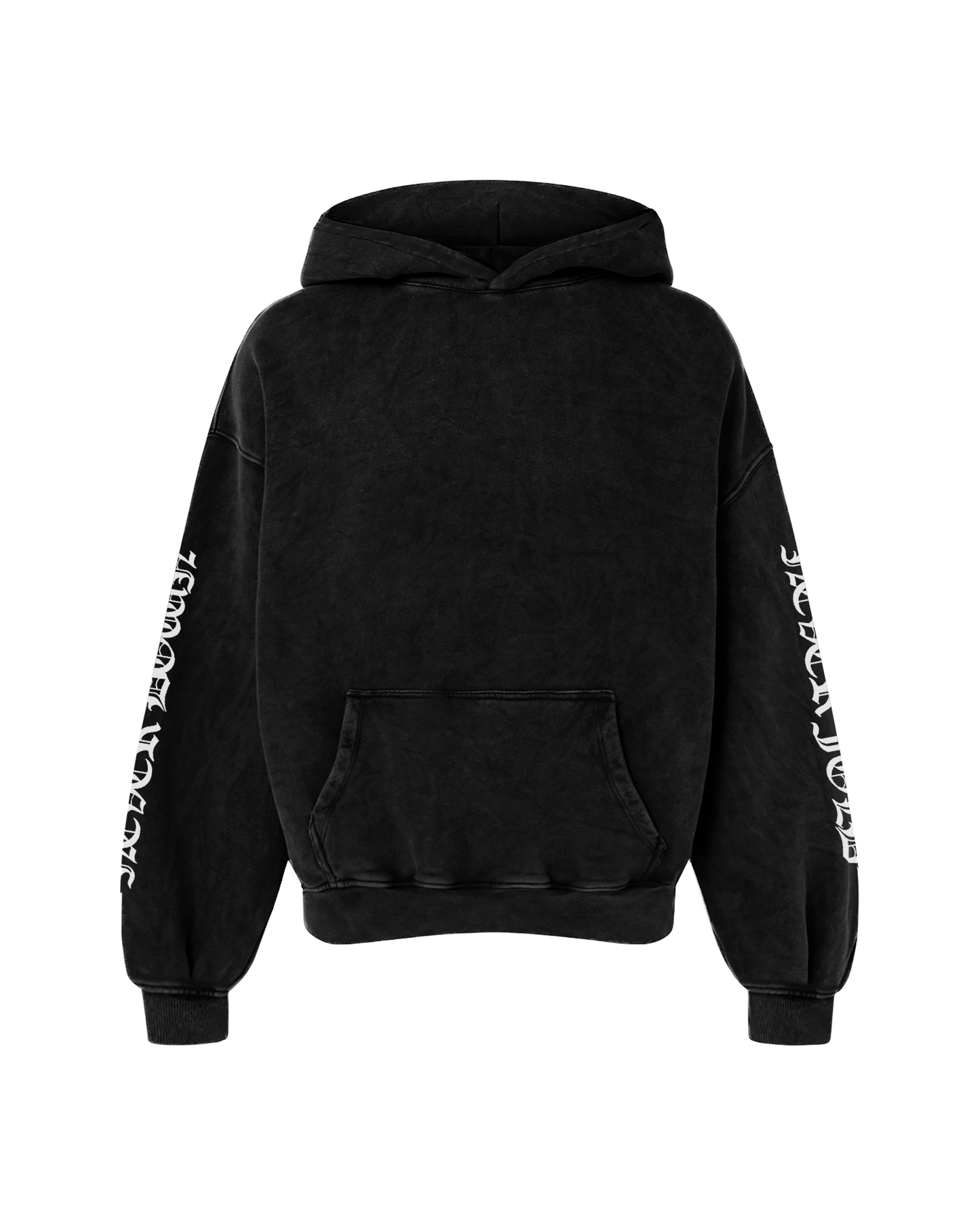 NEVER FOLD OVERSIZED FADED HOODIE