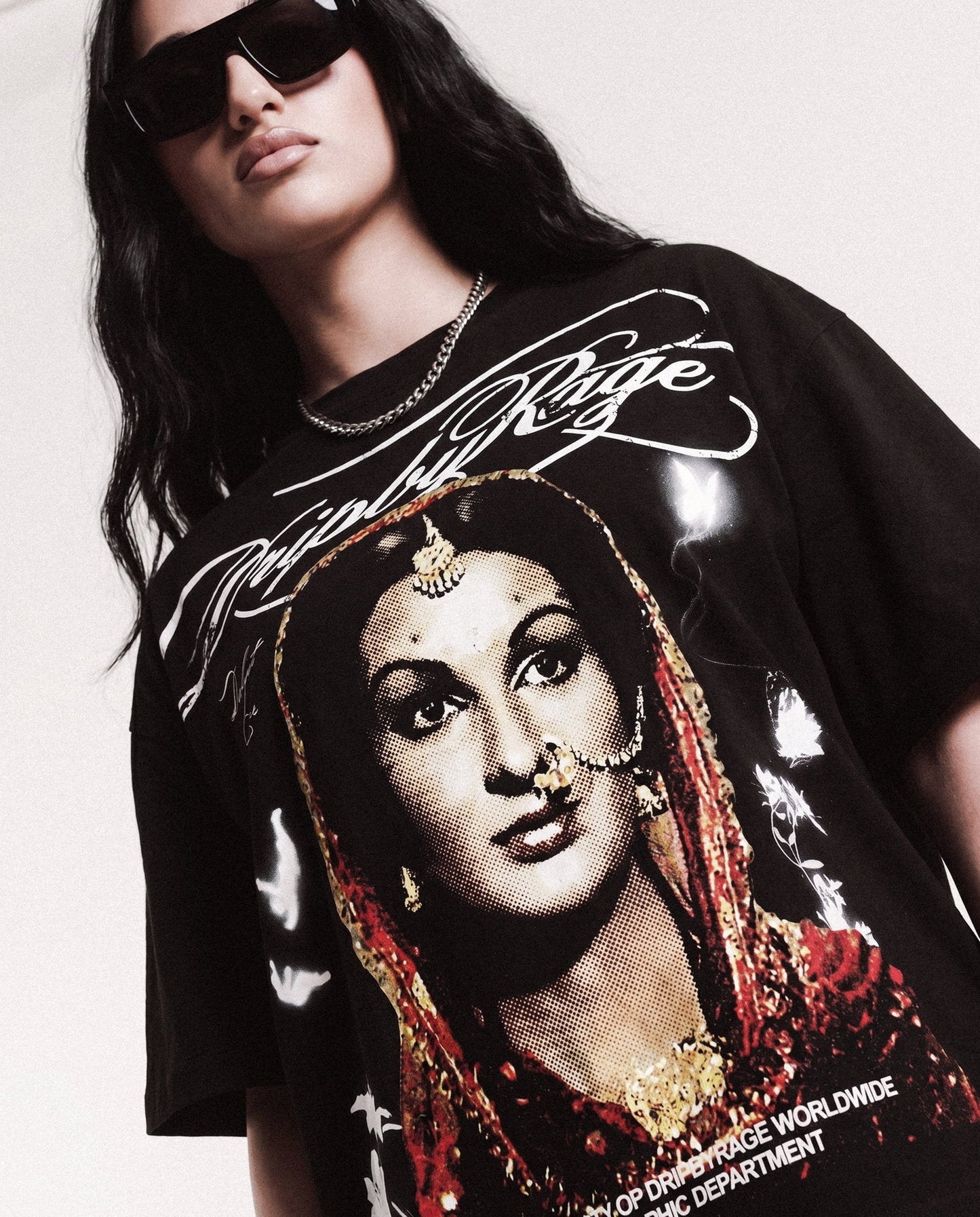 HUSAN BOXY T-SHIRT - Drip by Rage